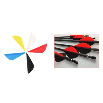 

50pcs 2 Inch Rubber Reeds Plastic Water Drops Shape Archery Bow Arrow Feather