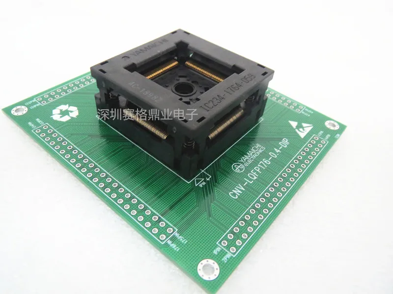

QFP176 IC234-1764-059 LQFP176 IC testing seat Test Socket test bench block Distributor Wholesale New spacing 0.4mm