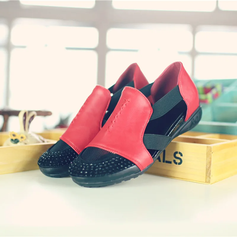 Summer Sandals Women 2018 Lady Yellow Red Shoes Woman Platform Flats Shoes Causal Rhinestone Sandals Roma Female Gladiator Shoes (36)