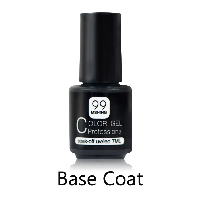 MSHING99 набор гель-лака все для маникюра полуперманентный Vernis basetop coat УФ светодиодный Гель-лак замочить от ногтей художественный Гель-лак для ногтей - Цвет: Base Coat