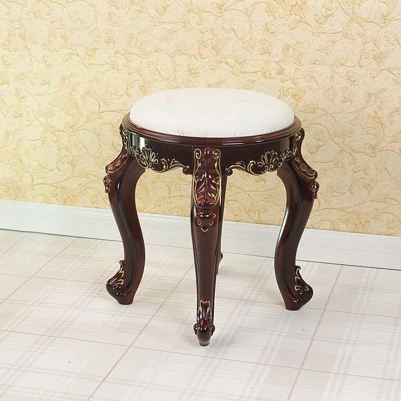 Европейский стула, журнальный столик твердой древесины детский табурет американский стиль гостиная диван стул - Цвет: a6
