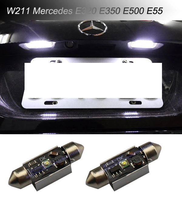 2x LED Licht Beleuchtung leuchten Kennzeichen Weiß für Mercedes Klasse E W211 2x LED Licht Beleuchtung leuchten Kennzeichen Weiß für Mercedes Klasse E W211
