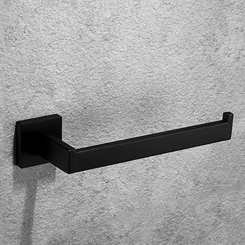 

Mirror Chrome Polished & Black & Brushed 3 Choices Bathroom Accessories Square Stainless Steel Towel Ring Bathroom hardware