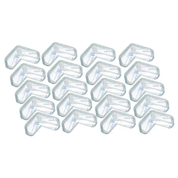 

20pcs Baby Child Kids Safety Soft Silicone L Shaped Table Corner Anti-collision Cushions Guards Protectors