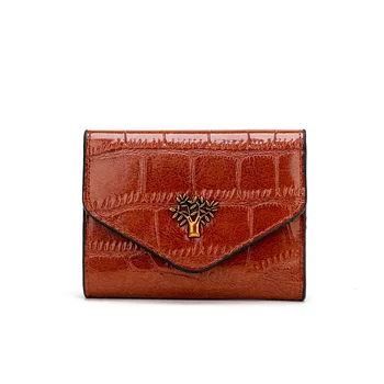 

mini wallet Women Fashion PU leather wallets Card Holder Short purses high capacity ladies luxury designer small money bag