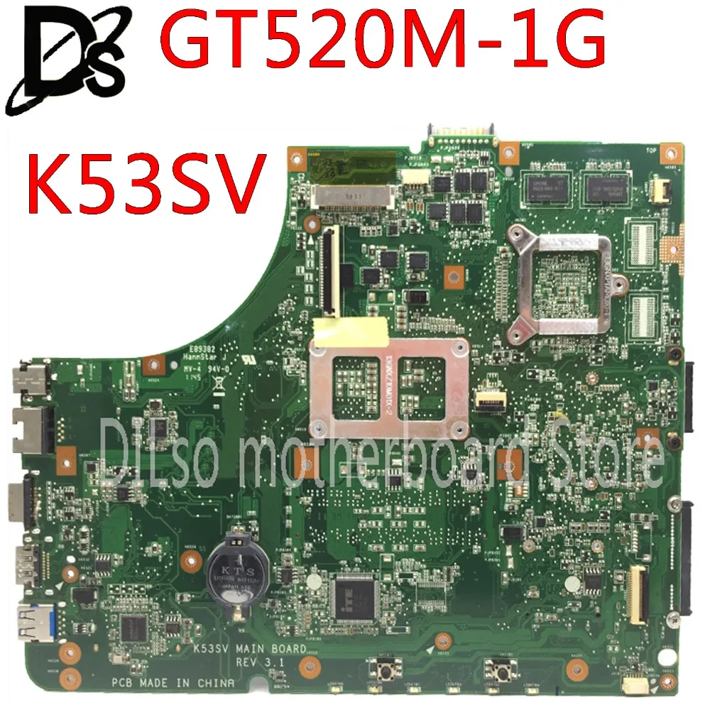 KEFU K53SV для ASUS K53S K53S K53SM K53SC K53SJ Материнская плата GT520M-1G материнская плата интегрированный тест