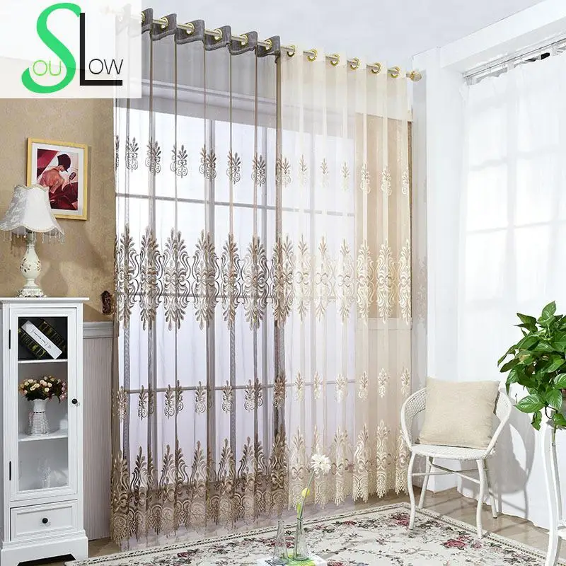 Online kaufen groÃhandel sheer brown vorhänge aus china sheer ...