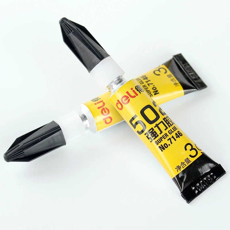 1 шт Deli tubes жидкий клей супер 502 быстрое высыхание мгновенный для стекла металла
