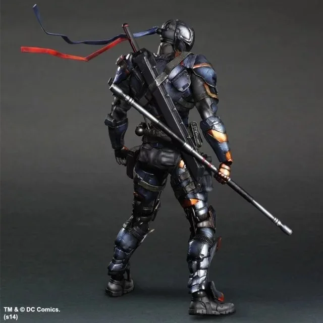 Play Arts Batman Arkham Origins Deathstroke фигурки PA куклы игрушки 25 см