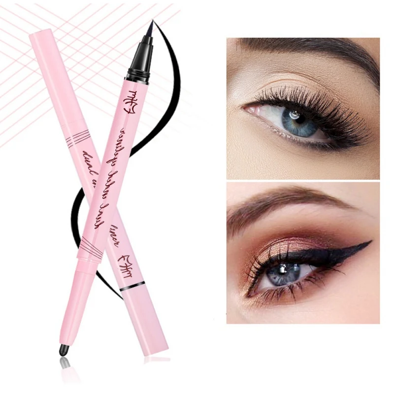 

1PC Double-End Eyeliner Waterproof Smudge-Proof Long Lasting Multipurpose Liquid Eyeliner Pen For Eyes Cosmetics