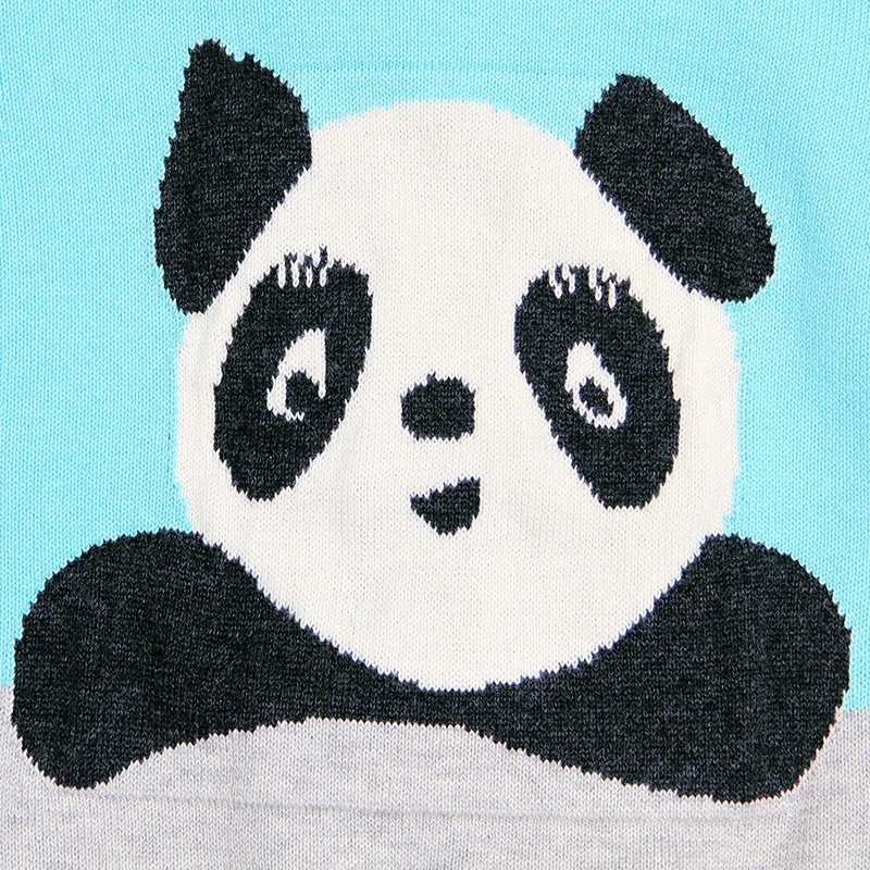 Hzirip/Очаровательная панда, свитер для маленьких мальчиков и девочек, Хлопковые вязаные пуловеры для малышей, вязаная одежда для новорожденных с кроликом, с длинными рукавами, для детей от 0 до 24 месяцев, Новинка