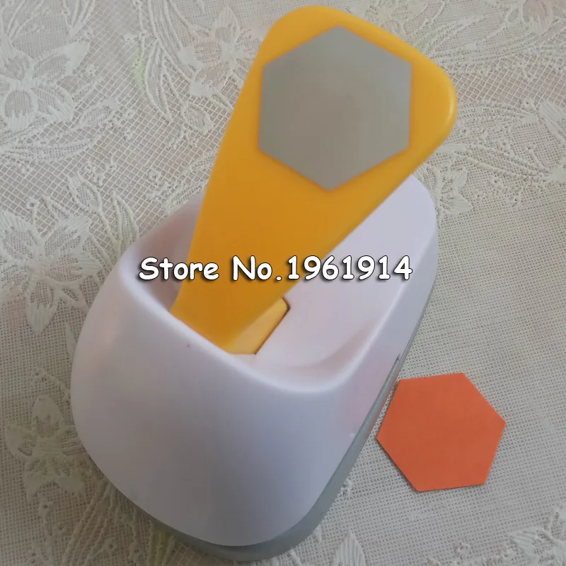 

Free Shipping big hexagon shaped save power paper/eva craft punch Scrapbook Handmade punchers DIY hole punches graph puncher