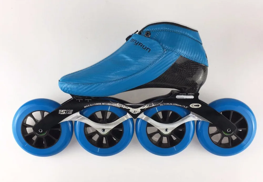 Cityrun скоростные роликовые коньки 4x90 100 110 мм углеродное волокно для профессионального соревнования, гоночные коньки на молнии Japy Patines