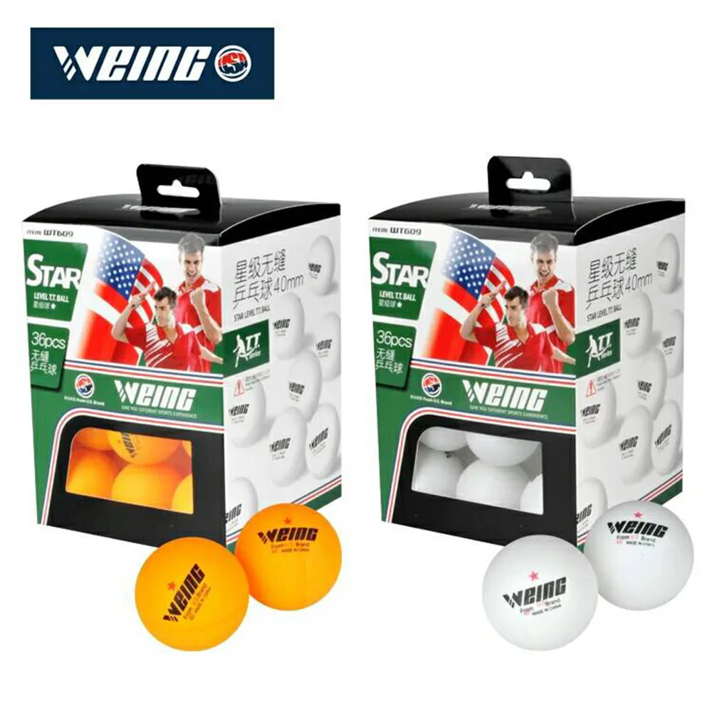 WEING WT609 Two star Level box ping pong 12 advanced training hit