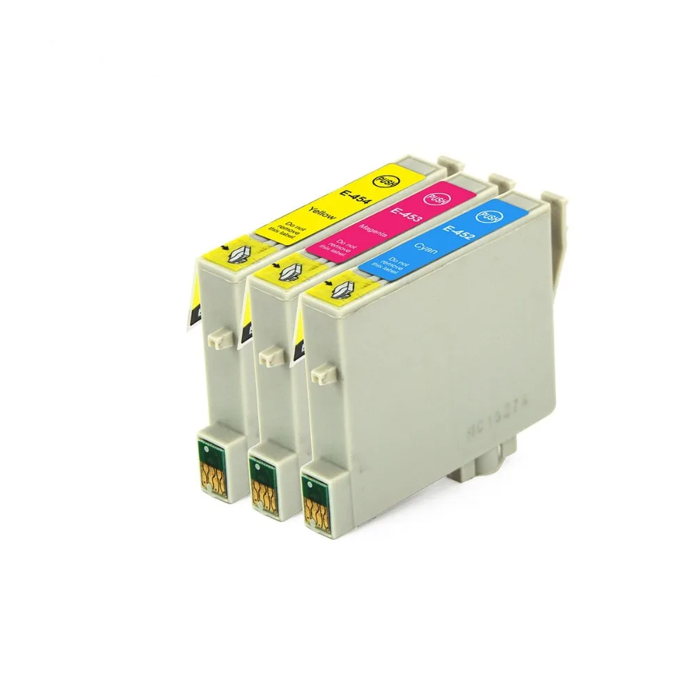Картридж чернильный T0452 T0453 T0454 для принтера Epson Stylus C66 C86 CX3600 CX3650 CX6600 3 шт. |