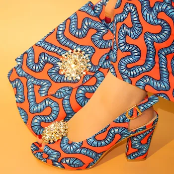 

Latest Style African Shoes And Bags To Match Set High Quality Womwn Shoes And Bag Sets Italian Shoes And Bag Set For Party