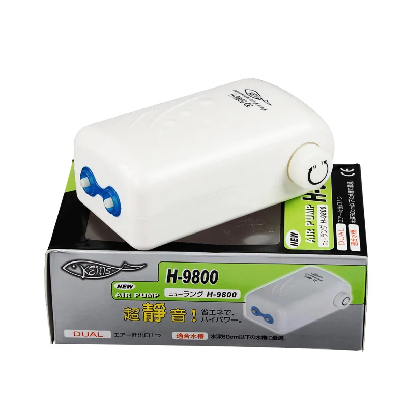Самый тихий бесшумный воздушный насос для аквариума компрессор air stone oxygenator