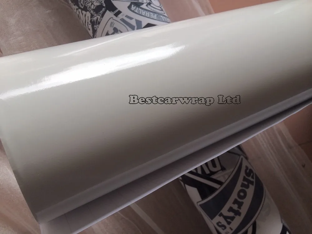 glossy white vinyl car wrapping film 3m Foile (6)