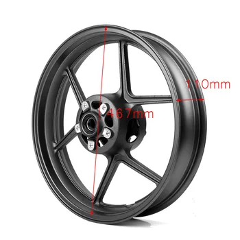 

Aluminum Motorcycle Front Wheel Rim For Kawasaki Ninja ZX6R ZX-6R 2005-2017 & ZX-10R ZX10R 2006-2009 Matte Black