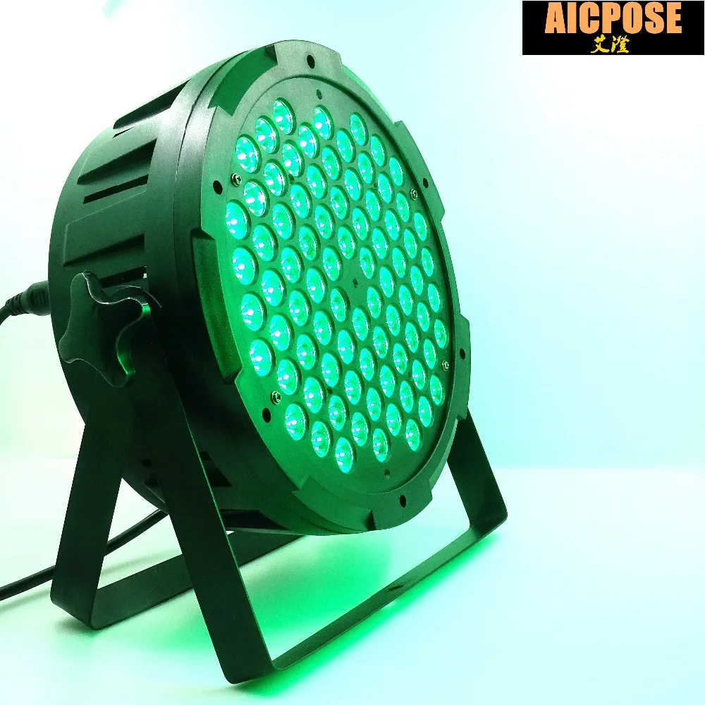 Festa de Casamento Luzes de Discoteca Equipamento de Palco Luzes 80 3 w Rgb 3in1 80x3 w Luzes Led Par Plana Led Par Dmx512 dj Profissional 27 80*3w rgb 3in1 luzes 80x3 w luzes