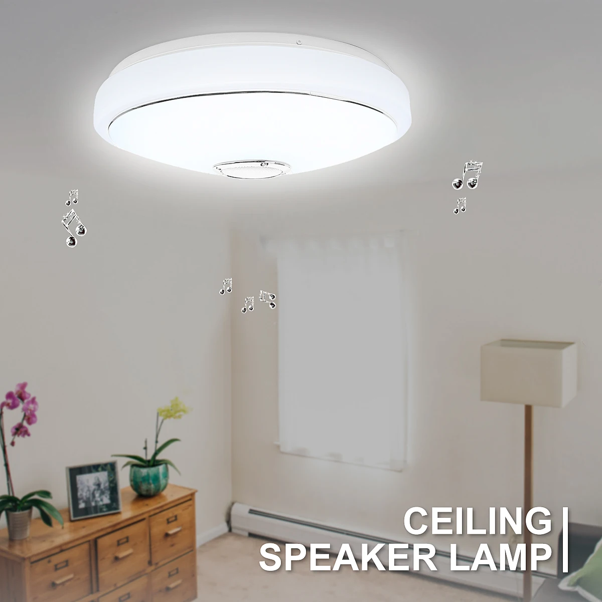 

Modern LED Ceiling Light bluetooth Speaker Music 48 Bulb APP Phone Remote Control RGB Ceiling Speakers Lamp Indoor Room Lighting