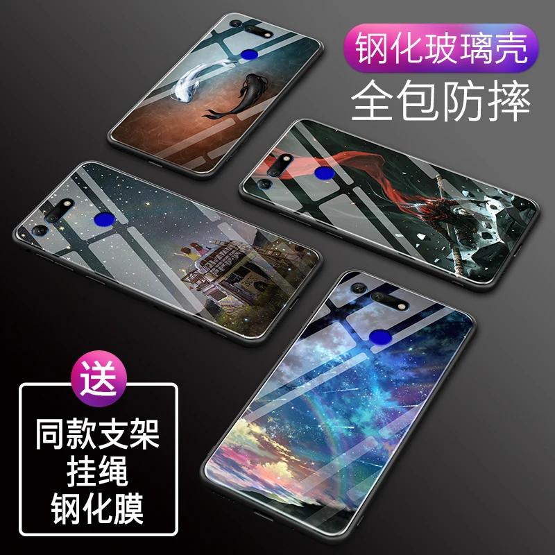 Fundas For Huawei Honor V20 Case Tempered Glass Silicone Coque View 20 View20 V Soft Frame | Мобильные телефоны и