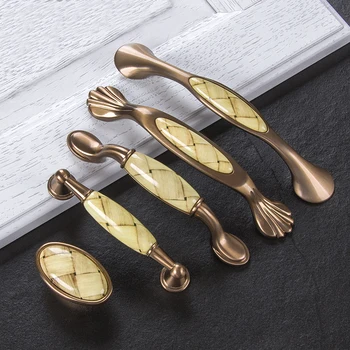 

Marble Vein Ceramic Knobs and Handles Ceramic Handles for Kitchen Cupboards Cabinet Door knobs Drawer Pulls Furniture Hardware
