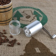 Портативная кофемолка из алюминиевого сплава ручная дробилка для бобов can CSV
