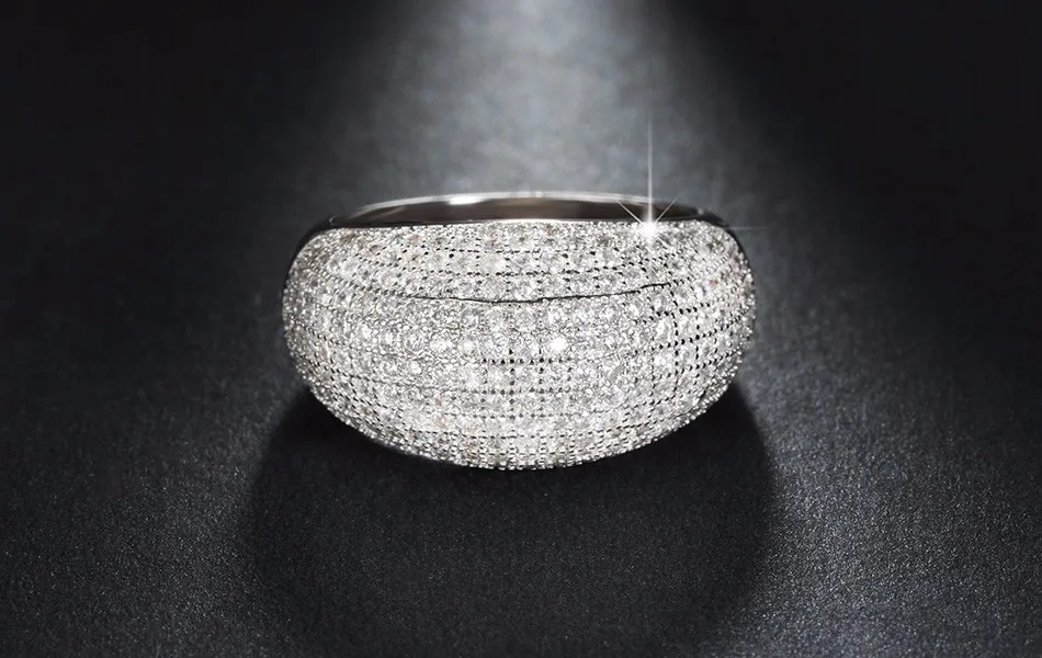 ORSA JEWELS роскошное обручальное кольцо с фианитами, 196 шт., AAA австрийский кубический цирконий, модное ювелирное изделие для женщин OR123