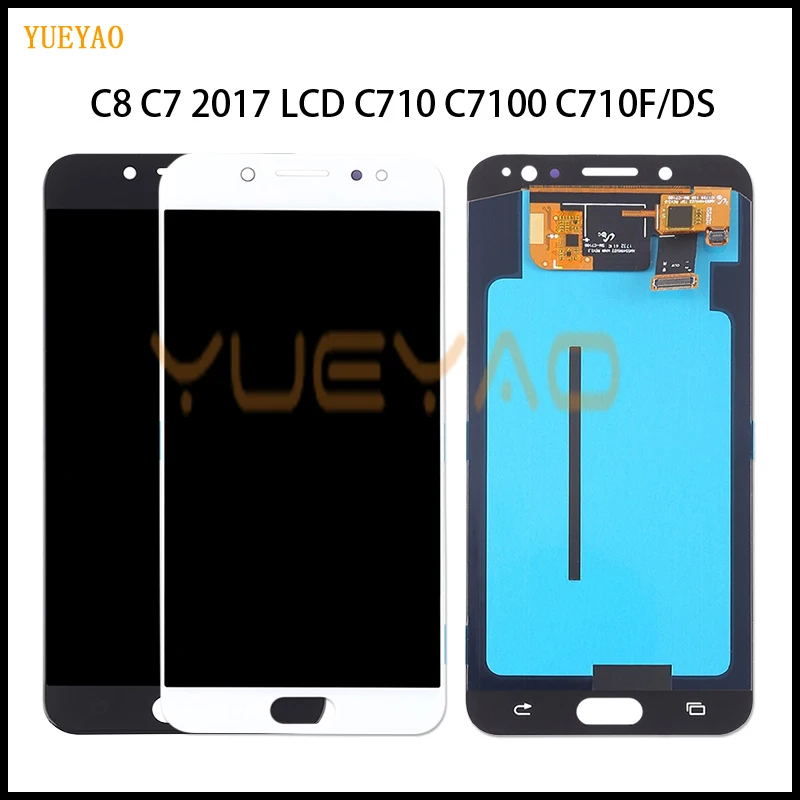 

C8 OLED LCD For Samsung Galaxy C7 2017 C8 C7100 C710 LCD Display Touch Screen Digitizer Assembly C710F/DS J7+ J7 Plus Screen