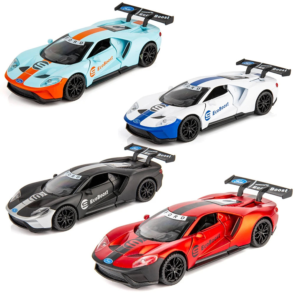 1:32 Ford GT музыкальная с подсветкой машина Diecasts игрушечный транспорт горячая модель колесного автомобиля с автомобилем Горячая дверь колеса может быть открытая игрушка