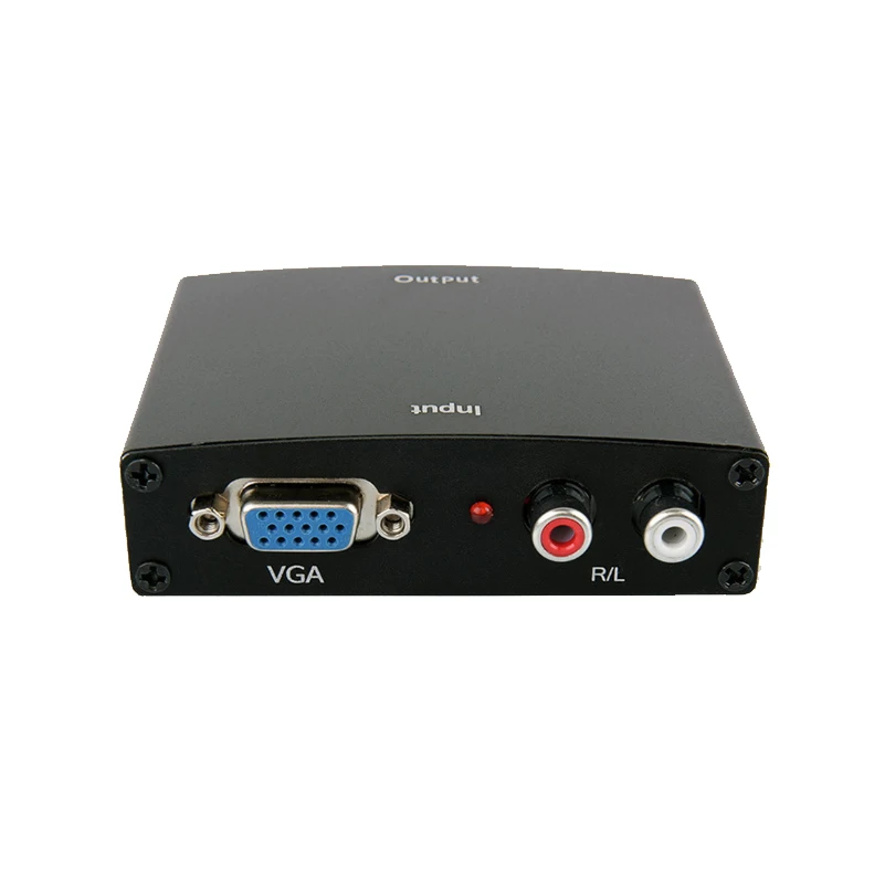 

VGA+R/L to HDMI Converter Box VGA to HDMI HD HDTV Video Converter Adapter with RCA Phono Stereo Audio