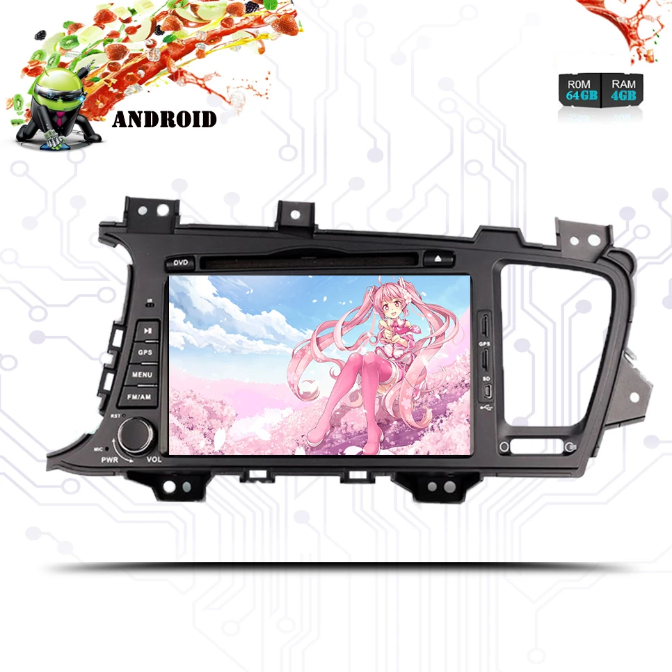 Sale 4GB RAM 64G Octa Core Android 9.0 Car DVD GPS Navigation Multimedia Player Car Stereo for Kia K5 Optima 2014 Headunit Raido Wifi 1