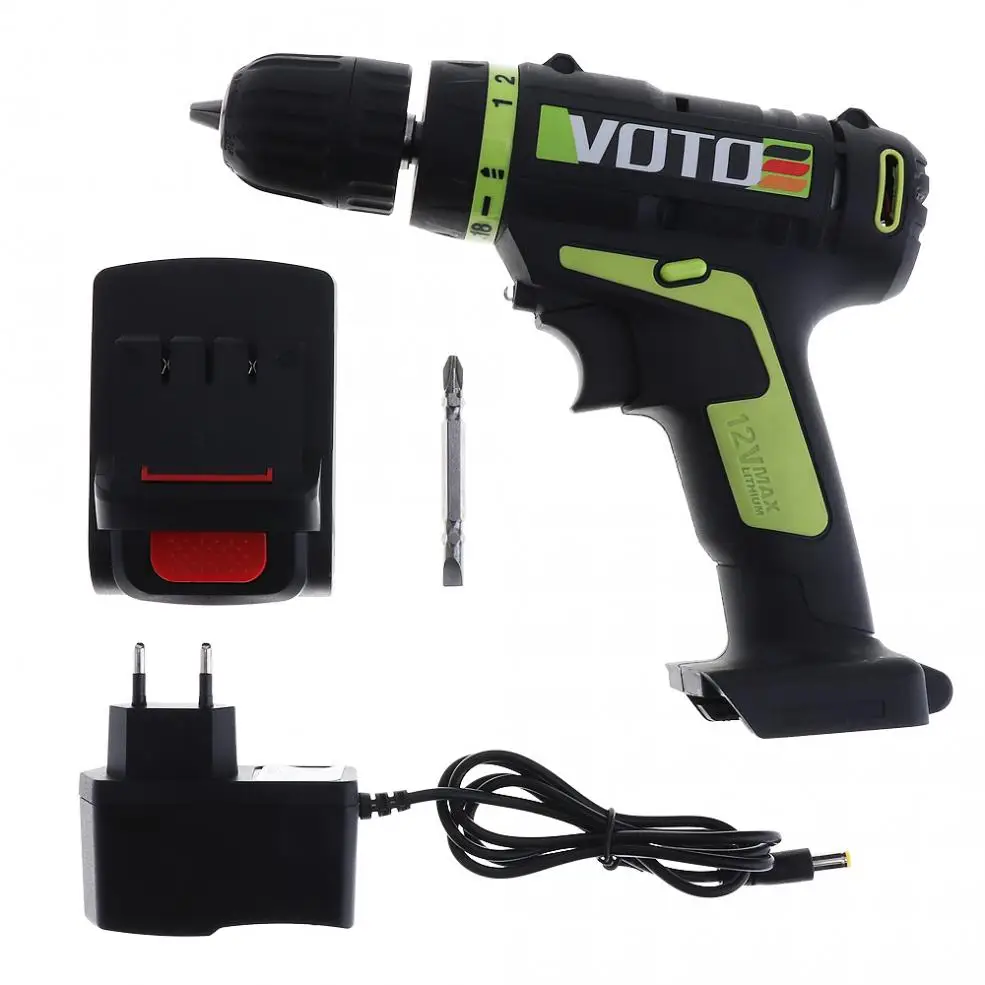 VOTO 12V Electric Screwdriver Lithium Battery Rechargeable Parafusadeira Furadeira Multi-function Cordless Electric Drill