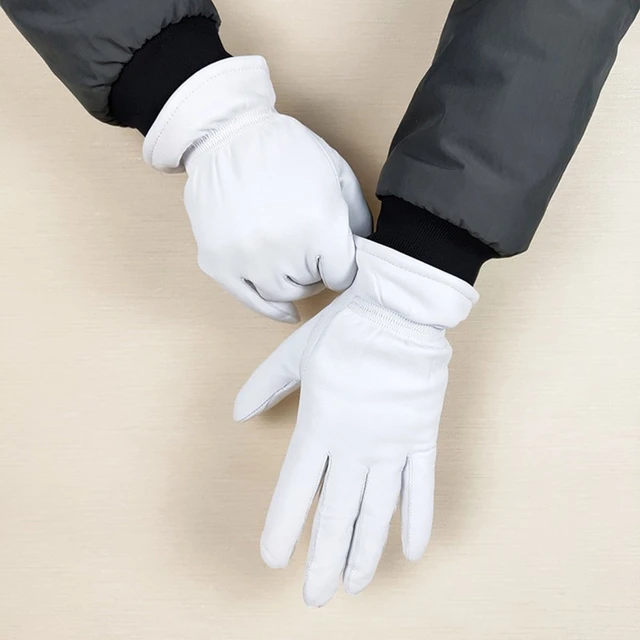 White Cotton Gloves 4PCS Non Slip Parade Cotton Gloves with Grip Men Women  Elastic Cuff Gloves for Costume Uniform Police Guard - AliExpress