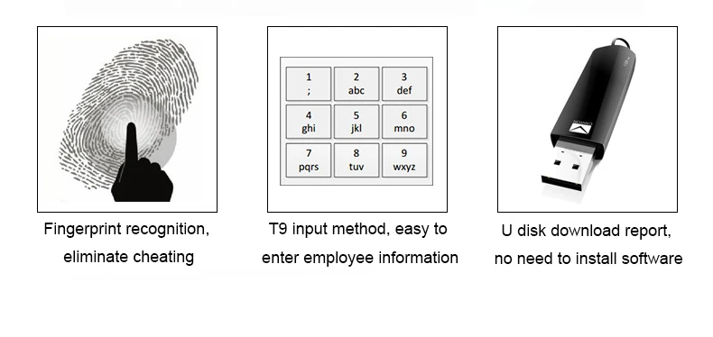 Пароль отпечатка пальца распознавание посещаемости устройство для считывания отпечатков пальцев для работы перфоратор карты