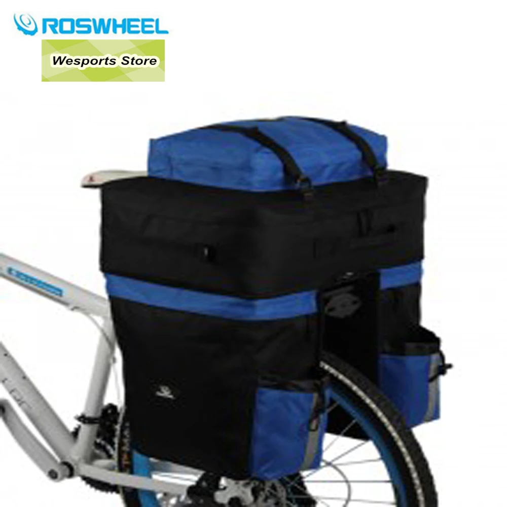 

ROSWHEEL Bicycle Rear Seat Panniers Cycle Cycling Touring Commute Bag Backpack Rain Cover