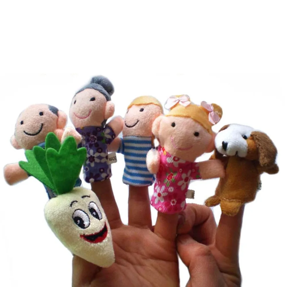 8PCS/Set Fairy Tale The Enormous Turnip Finger Puppets Storytelling