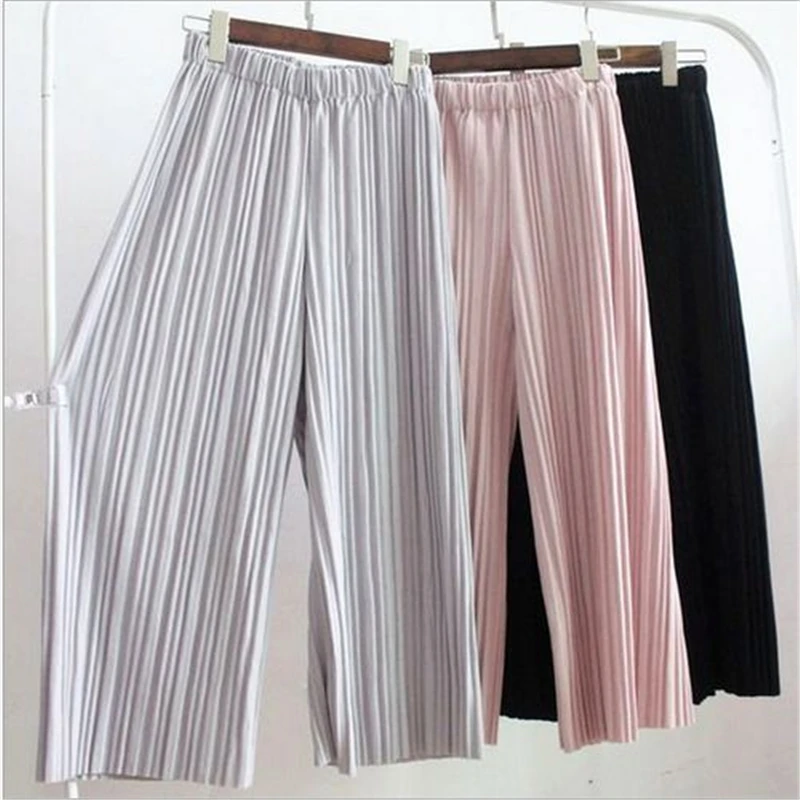 Women's Pants Loose Solid Drawstring 2019 Casual Wide Leg Pants Female ...