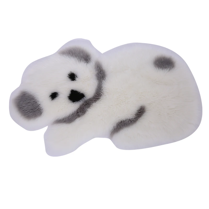 

60*90CM Soft Artificial Sheepskin Rug Panda Koala Style Mat Artificial Wool Warm Hairy Carpet Seat Textile Fur Area Rugs D30