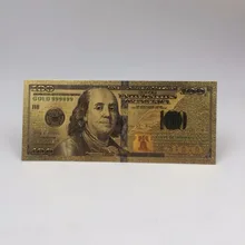 Eua notas de notas de ouro américa notas falsas todas as notas de dólar coleção de dinheiro para decoração de casa presente