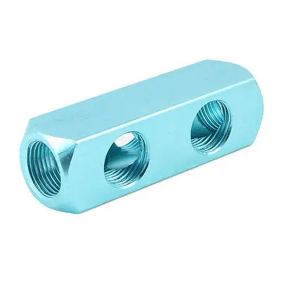 

1/2" NPT Thread 5 Ports 2 Way Quick Couplings Air Hose Manifold Block Splitter