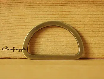 

d ring d-rings purse ring alloying anti brass 38 mm 1 1/2 inch 10pcs AB14