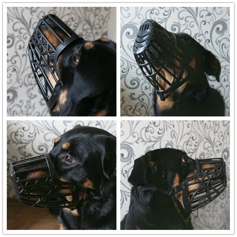 Idepet Adjusting Pet Dog Muzzle Plastic Strong Dogs Muzzle Basket Design Anti-biting Dog Mouth Mask For Small Dogs 7 Sizes 30A1
