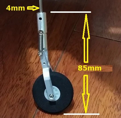 Сплав нос шасси для DIY RC самолетов - Цвет: 4mm hole 85mm