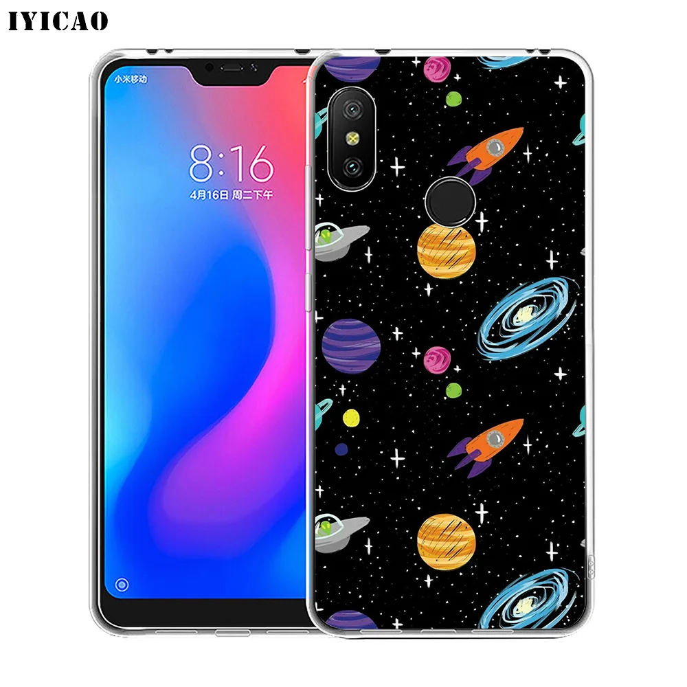 Мягкий силиконовый чехол для телефона IYICAO niverse Planets Stars Xiaomi Redmi 4A 5A 6A Note 7 6 5 Pro Plus 4X