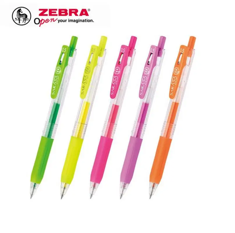 

Zebra SARASA 0.5 mm Gel Pen JJ15 Highlight Fluorescent color Japan