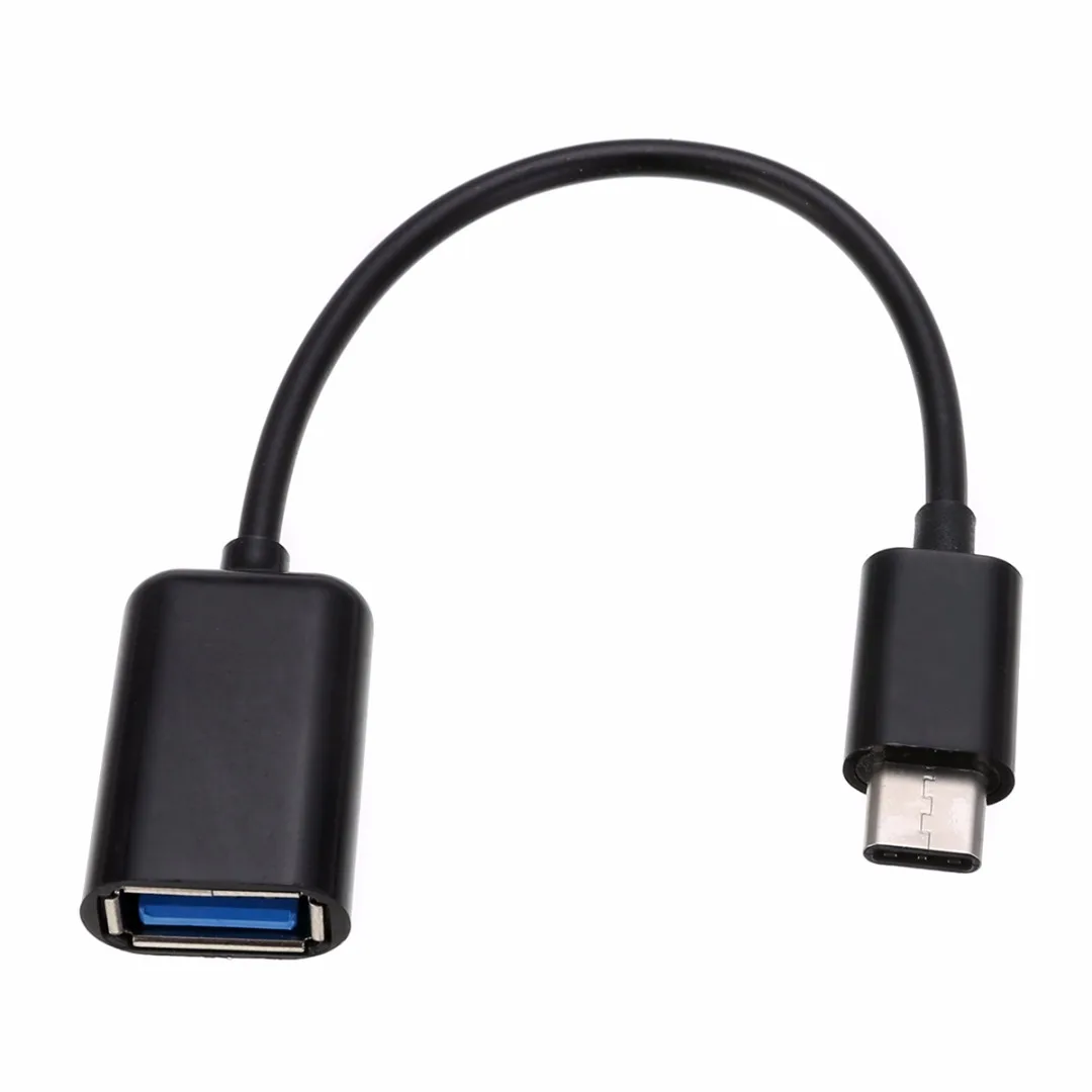 Тип C OTG кабель адаптер USB 3,1 type-C штекер USB 2,0 A Женский OTG кабель для передачи данных Шнур адаптер Белый/Черный 16,5 см