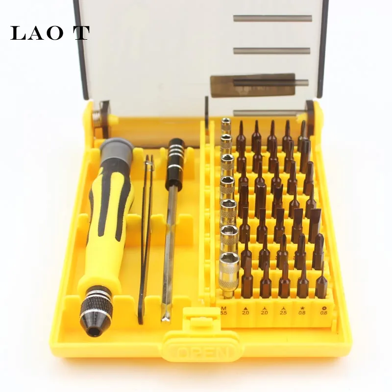

Precision 45 In 1 Electron Torx MIni Magnetic Screwdriver Set hand tools Kit Opening Repair tools Phone 4s iPad hardware Tools