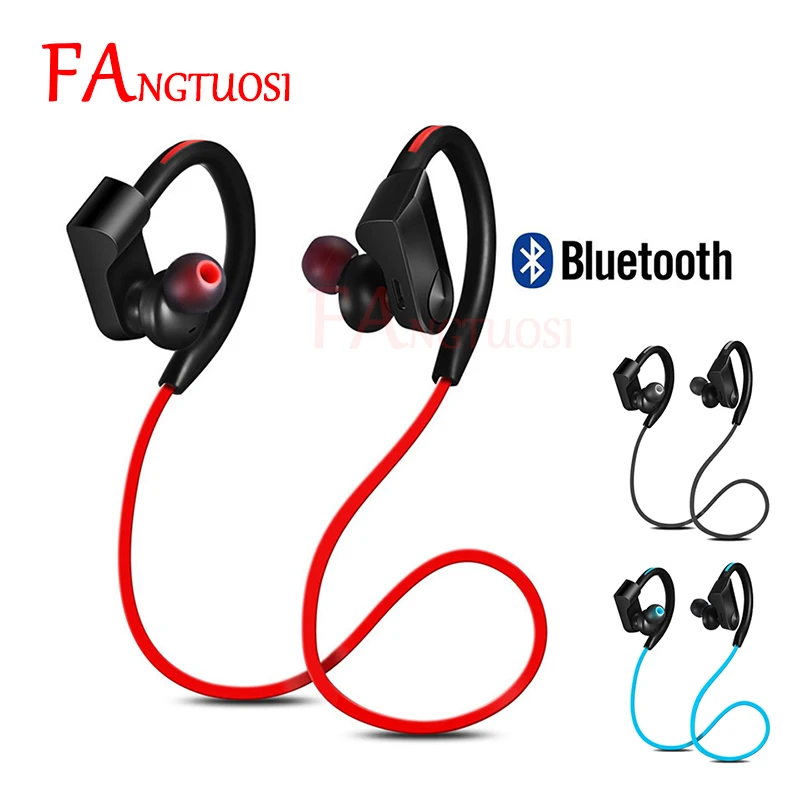 

FANGTUOSI K98 Wireless Bluetooth Earphone Stereo Sport Running Headset with mic Handsfree Ear-hook Earphones For Samsung Xiaomi